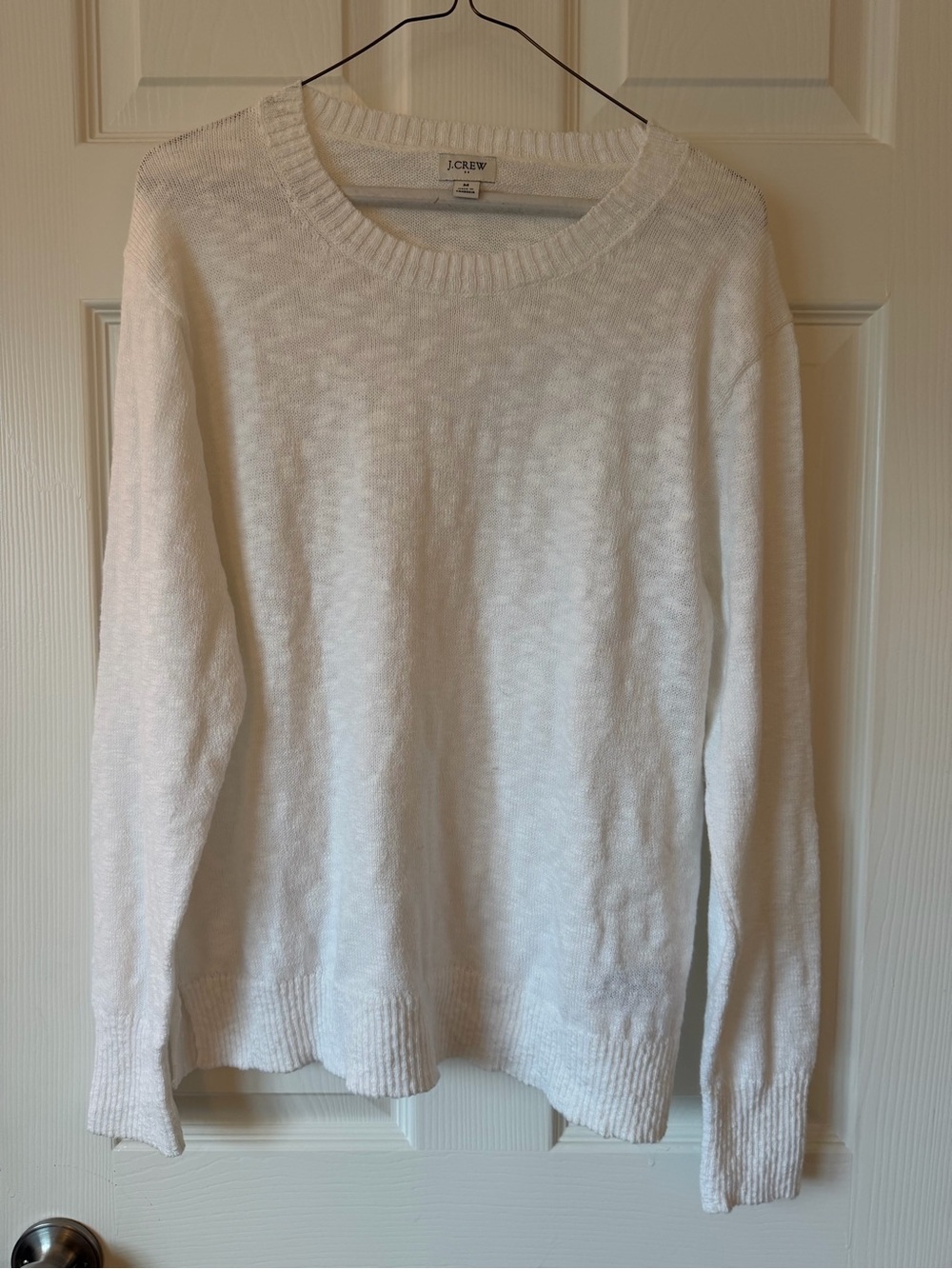 J. Crew Women's Cream Crewneck Sweater